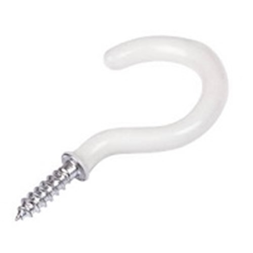 Shouldered Cup Hook 38in. pack of 6 Brass