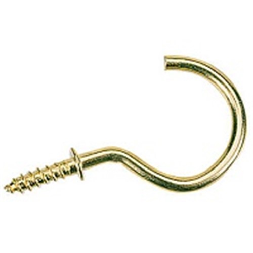 Brass Screw Hook 75in. pack of 2