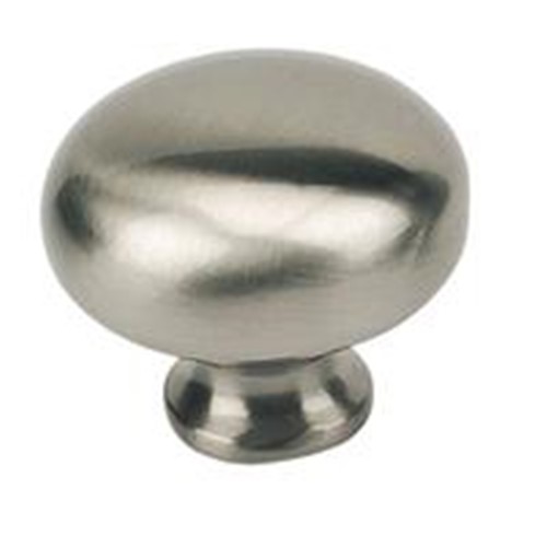 Brushed nickel knob 32in. diameter pack of 5
