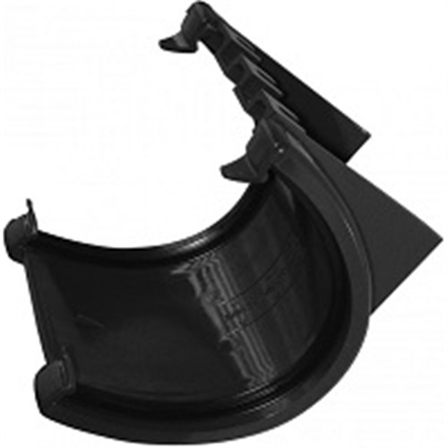 Osma Roundline Black Gutter Union