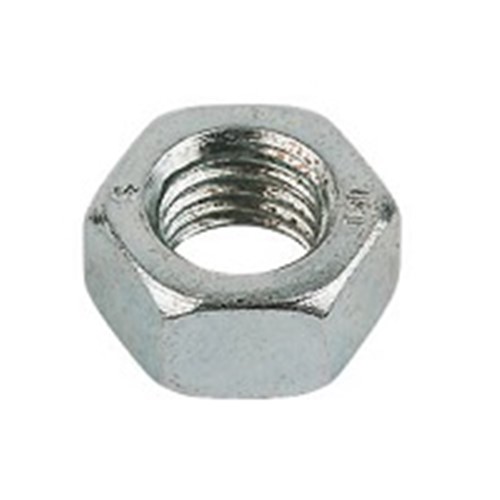 Pack 50, M4 Hexagonal full nuts cold formed, metric thread DIN934
