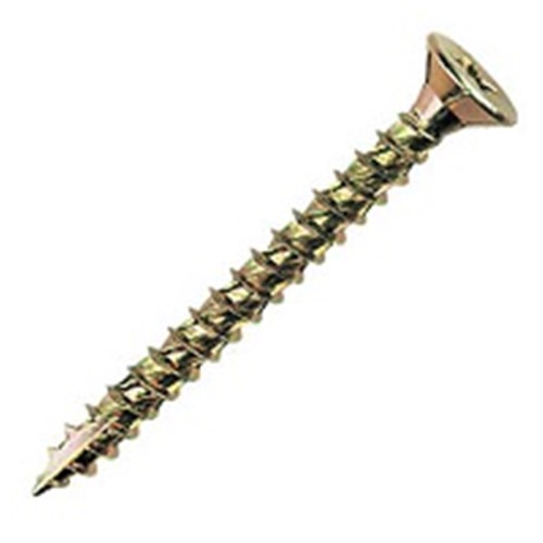 Wood screws 4 x 3/4 Zinc plated Slot - recess Countersunk