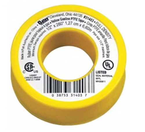 Copy of Oatey Yellow Gas/TFE Tape 1/2x 21'