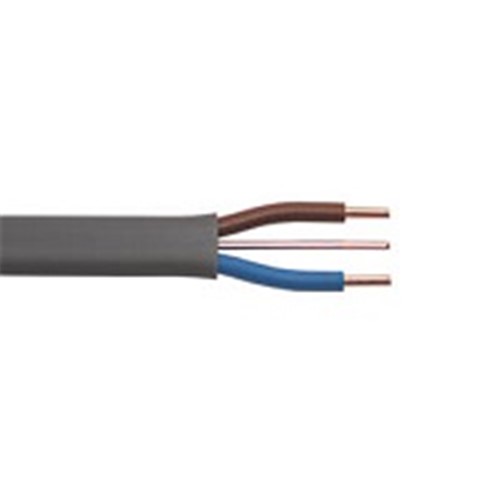 White flat cable Twin &amp; Earth 2.5in. 6242Y