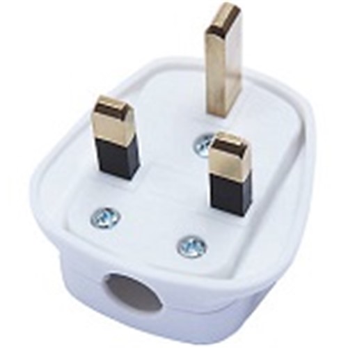 3 Pin 13A sleeved plug top