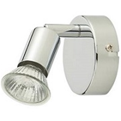 Chrome fixed with 50w HiSpot E550 mains voltage halogen lamp