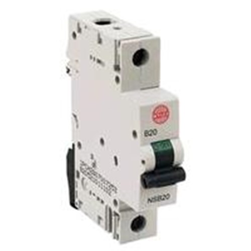 Wylex 20A Type B 6kA SP MCB