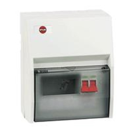 Wylex Ins 5w Consumer unit c/w 100A Isolator