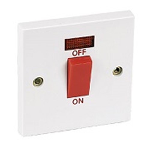 Select 45A Cooker/Shower Switch  + Neon light