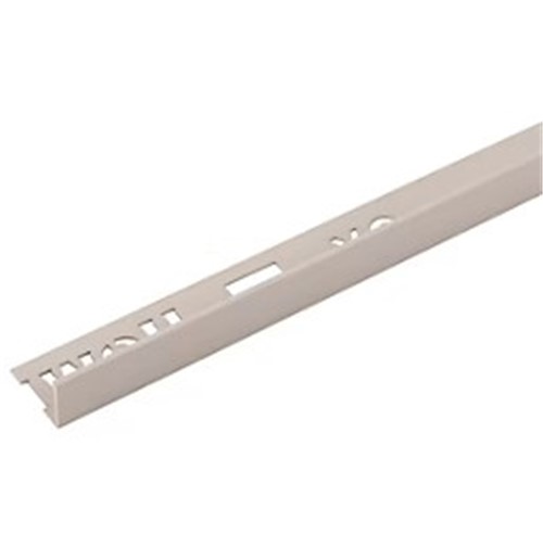 Supa Contract Tile Trim 10ft White Aluminium