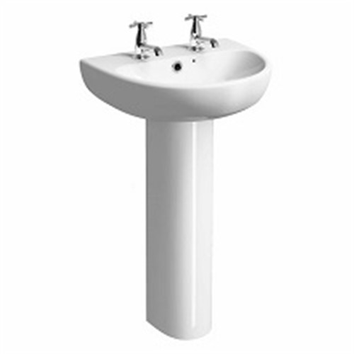 Laufen Object Full Pedestal for 550 600 &amp; 650 basin - White