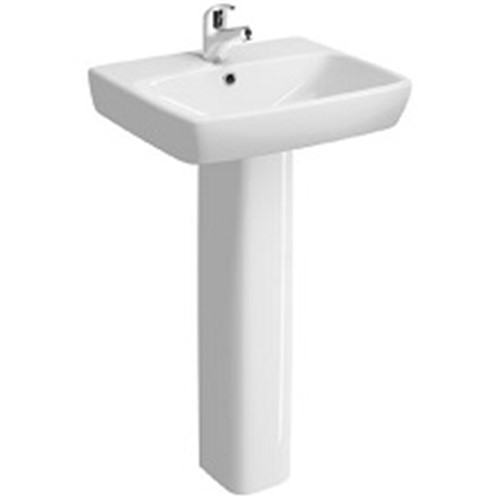 Laufen Object Half Pedestal for 550 600 &amp; 650 basin - White